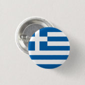 Badge Rond 2,50 Cm Drapeau abstrait de la Grèce, bouton grec (Devant & derrière)