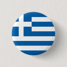 Drapeau abstrait de la Grèce, bouton grec