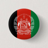 Badge Rond 2,50 Cm Drapeau afghan, Drapeau afghan (Devant)