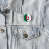 Badge Rond 2,50 Cm Drapeau algérien, Drapeau algérien (En situation)