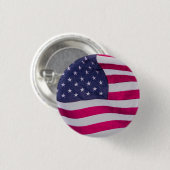 Badge Rond 2,50 Cm Drapeau Américain (Devant & derrière)
