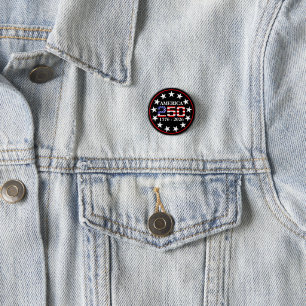 Badge Rond 2,50 Cm Drapeau américain 250e anniversaire 1776-2026 USA