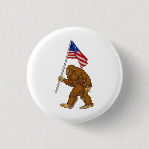 Badge Rond 2,50 Cm Drapeau américain Bigfoot