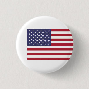 Badge Rond 2,50 Cm Drapeau américain, Drapeau des États-Unis