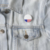 Badge Rond 2,50 Cm Drapeau américain - Écrivez votre propre texte (En situation)