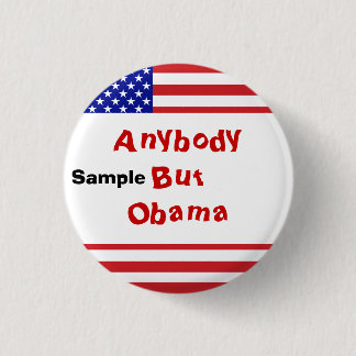 Badge Rond 2,50 Cm Drapeau américain - Écrivez votre propre texte