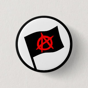 Badge Rond 2,50 Cm Drapeau anarchiste