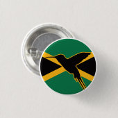 Badge Rond 2,50 Cm Drapeau animal national jamaïcain (Devant & derrière)