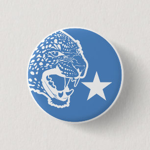 Badge Rond 2,50 Cm Drapeau animal national somalien léopard