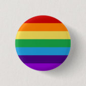 Badge Rond 2,50 Cm drapeau arc-en-ciel (Devant)