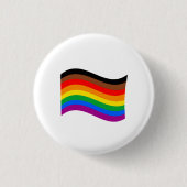 Badge Rond 2,50 Cm Drapeau arc-en-ciel de Philly Pride (Devant)