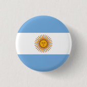 Badge Rond 2,50 Cm Drapeau argentin (Devant)