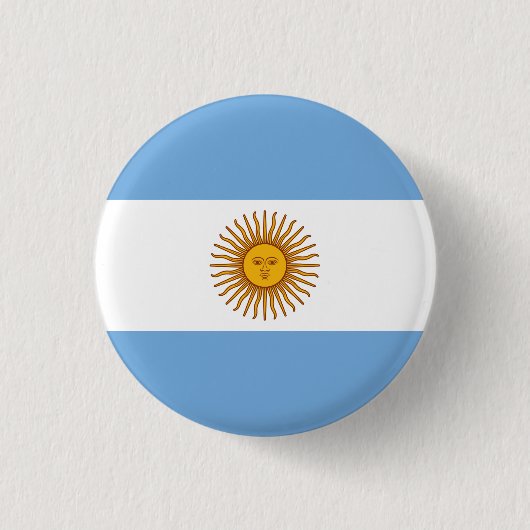 Badge Rond 2,50 Cm Drapeau argentin (Devant)