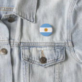 Badge Rond 2,50 Cm Drapeau argentin (En situation)