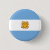 Badge Rond 2,50 Cm Drapeau argentin, Drapeau argentin (Devant)