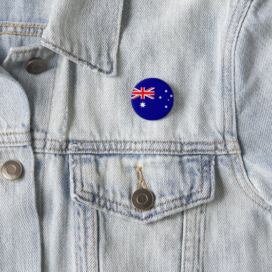 Badge Rond 2,50 Cm Drapeau Australie (En situation)
