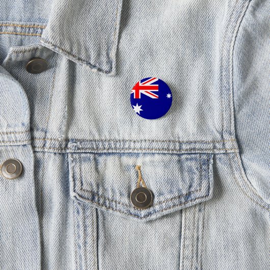 Badge Rond 2,50 Cm Drapeau australien (En situation)
