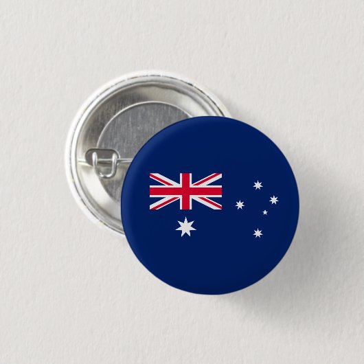 Badge Rond 2,50 Cm Drapeau australien, Drapeau australien (Devant & derrière)