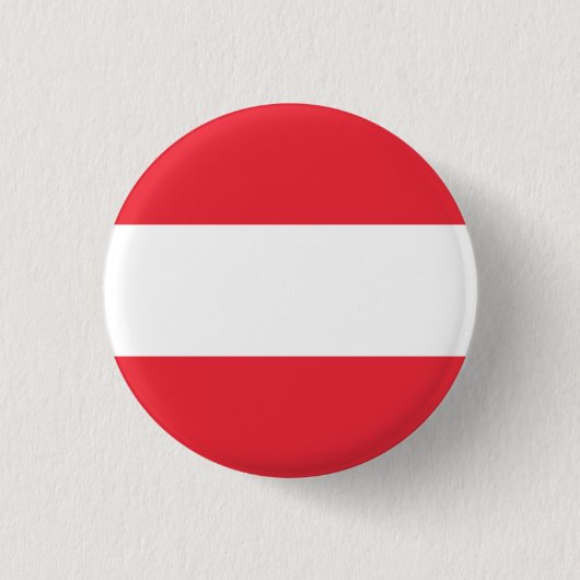 Badge Rond 2,50 Cm Drapeau autrichien, Drapeau autrichien (Devant)