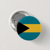 Badge Rond 2,50 Cm Drapeau bahaméen, Drapeau des Bahamas (Devant & derrière)