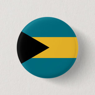Badge Rond 2,50 Cm Drapeau bahaméen, Drapeau des Bahamas