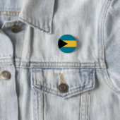 Badge Rond 2,50 Cm Drapeau bahaméen, Drapeau des Bahamas (En situation)