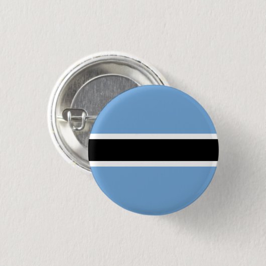Badge Rond 2,50 Cm Drapeau batswana, Drapeau du Botswana (Devant & derrière)