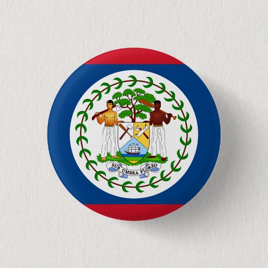 Badge Rond 2,50 Cm Drapeau bélizien, Drapeau du Belize (Devant)