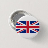 Badge Rond 2,50 Cm Drapeau britannique, Drapeau du Royaume-Uni (Devant & derrière)
