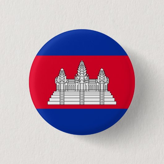 Badge Rond 2,50 Cm Drapeau cambodgien, Drapeau du Cambodge (Devant)