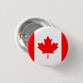Badge Rond 2,50 Cm Drapeau canadien (Devant & derrière)