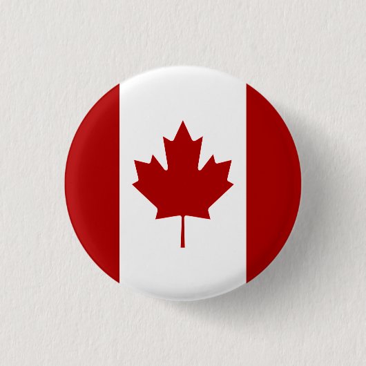 Badge Rond 2,50 Cm Drapeau canadien, drapeau du Canada (Devant)