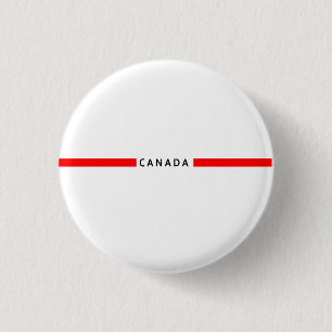 Badge Rond 2,50 Cm drapeau canadien minimaliste