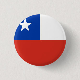 Badge Rond 2,50 Cm Drapeau chilien