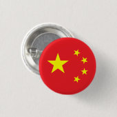 Badge Rond 2,50 Cm Drapeau chinois (Devant & derrière)