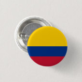 Badge Rond 2,50 Cm Drapeau Colombie (Devant & derrière)