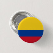 Badge Rond 2,50 Cm Drapeau colombien, Drapeau de la Colombie (Devant & derrière)