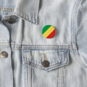 Badge Rond 2,50 Cm Drapeau congolais, Drapeau de la République du Con (En situation)