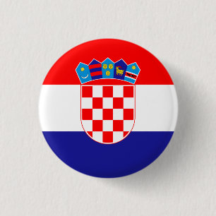 Badge Rond 2,50 Cm Drapeau croate