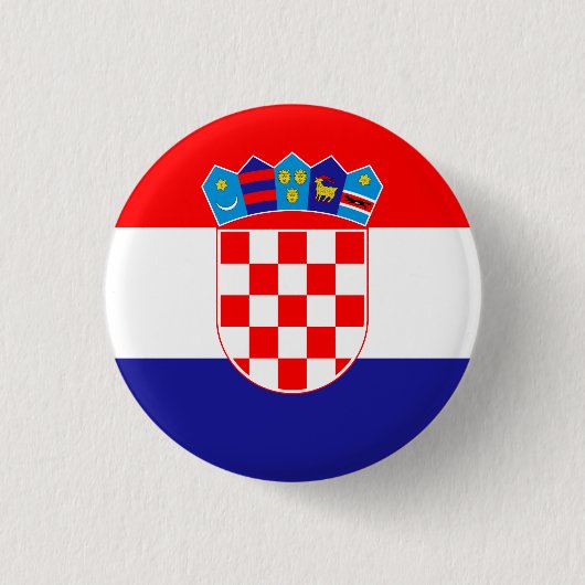 Badge Rond 2,50 Cm Drapeau croate (Devant)