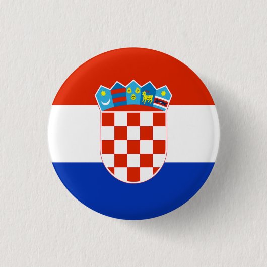 Badge Rond 2,50 Cm Drapeau Croatie (Devant)