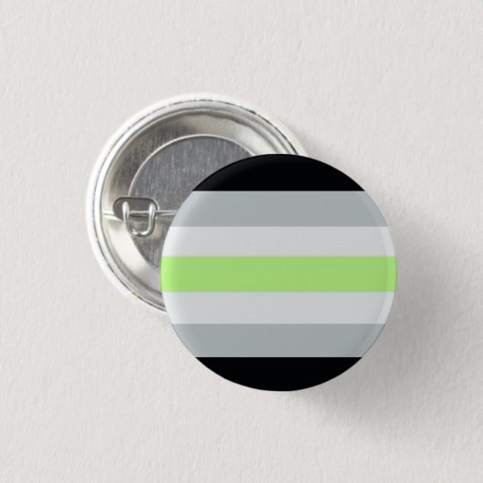 Badge Rond 2,50 Cm Drapeau d'Agender (Devant & derrière)