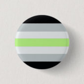 Badge Rond 2,50 Cm Drapeau d'Agender (Devant)