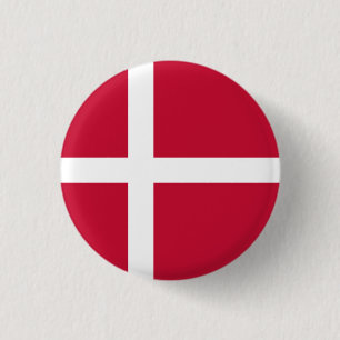 Badge Rond 2,50 Cm Drapeau danois, Drapeau danois