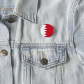Badge Rond 2,50 Cm Drapeau de Bahreïn, Drapeau de Bahreïn (En situation)