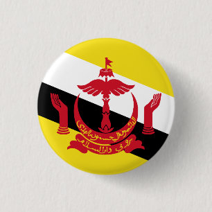 Badge Rond 2,50 Cm Drapeau de Brunei