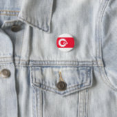 Badge Rond 2,50 Cm Drapeau de Calgary, CANADA (En situation)