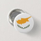 Badge Rond 2,50 Cm Drapeau de Chypre (Devant & derrière)