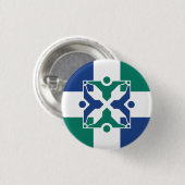 Badge Rond 2,50 Cm Drapeau de Columbia, Missouri (Devant & derrière)