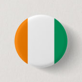 Badge Rond 2,50 Cm Drapeau de Côte d'Ivoire (Devant)